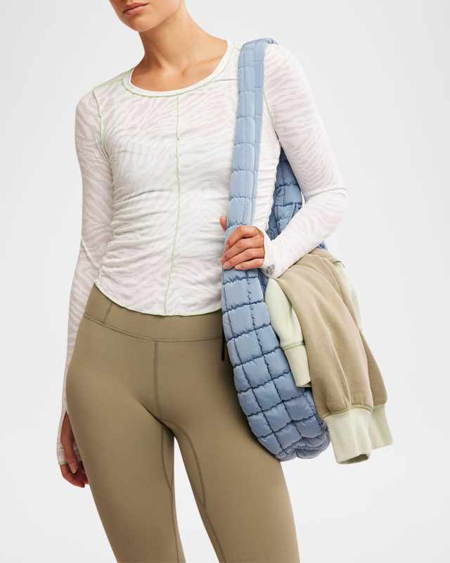 Right on Run Long-Sleeve Jacquard Top